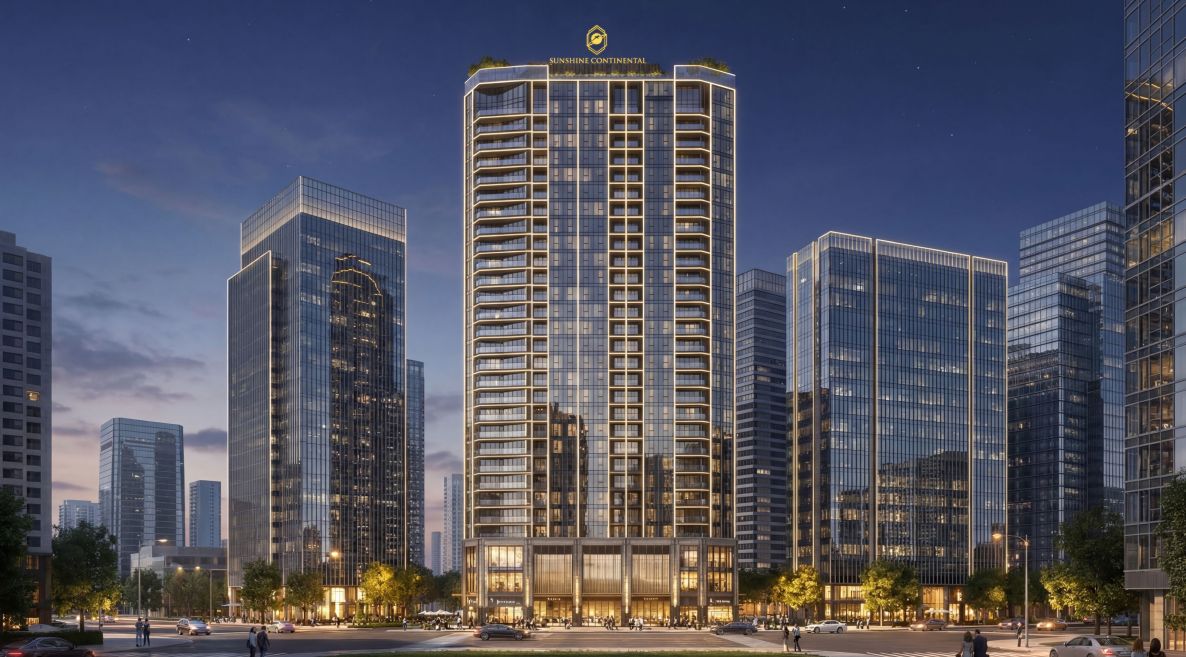 Thiết kế Sunshine Continental Trần Bình và sự kết hợp hoàn hảo giữa nghệ thuật vị lai và kiến trúc xanh