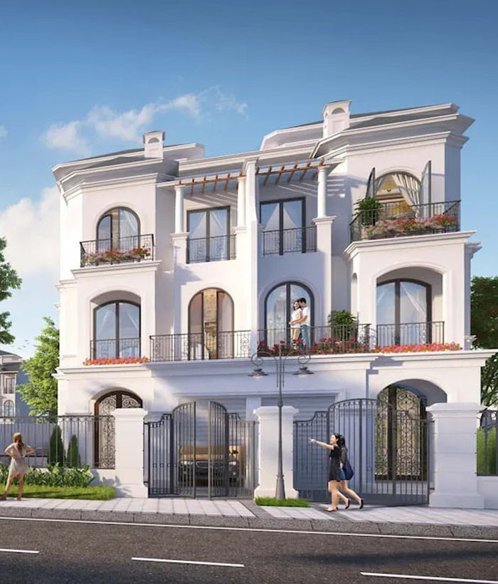 Bán biệt thự đơn lập - DT: 180m2/3 tầng 1 tum - Hầm sâu 6m - bàn giao bên ngoài hướng Đông Central Park Ciputra