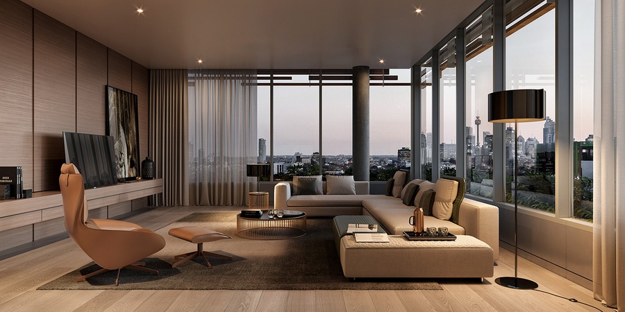Bán căn hộ 4 phòng ngủ ban công hướng Nam Maison Privee Ciputra cửa sổ kính LowE view biệt thự