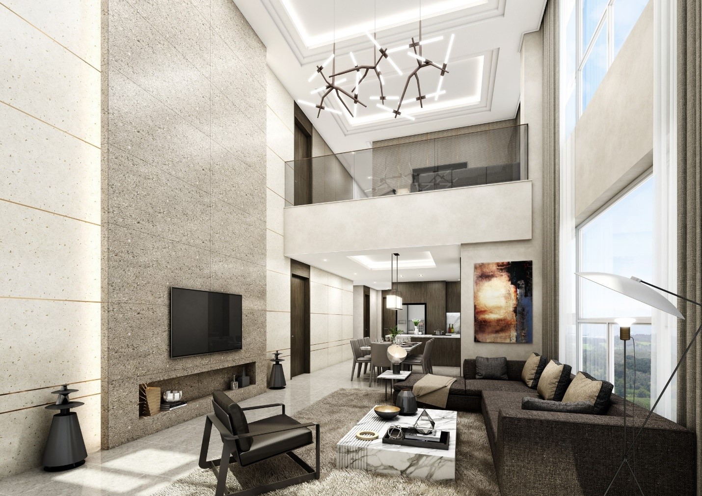 Cần thuê căn góc Duplex 4 ngủ 3WC tầng cao mặt kính LowE chạm sàn Maison Privee Ciputra view sân Golf
