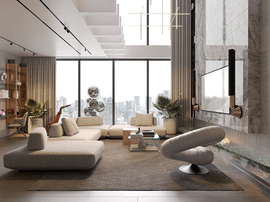 Cho thuê căn góc Penthouse view toàn cảnh - Nội thất full cao cấp Maison Privee Ciputra