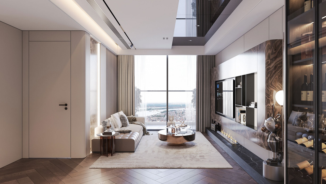 Mua căn góc 3 ngủ Đông Bắc tầng cao mặt kính LowE view Panorama Sunshine Continental Trần Bình