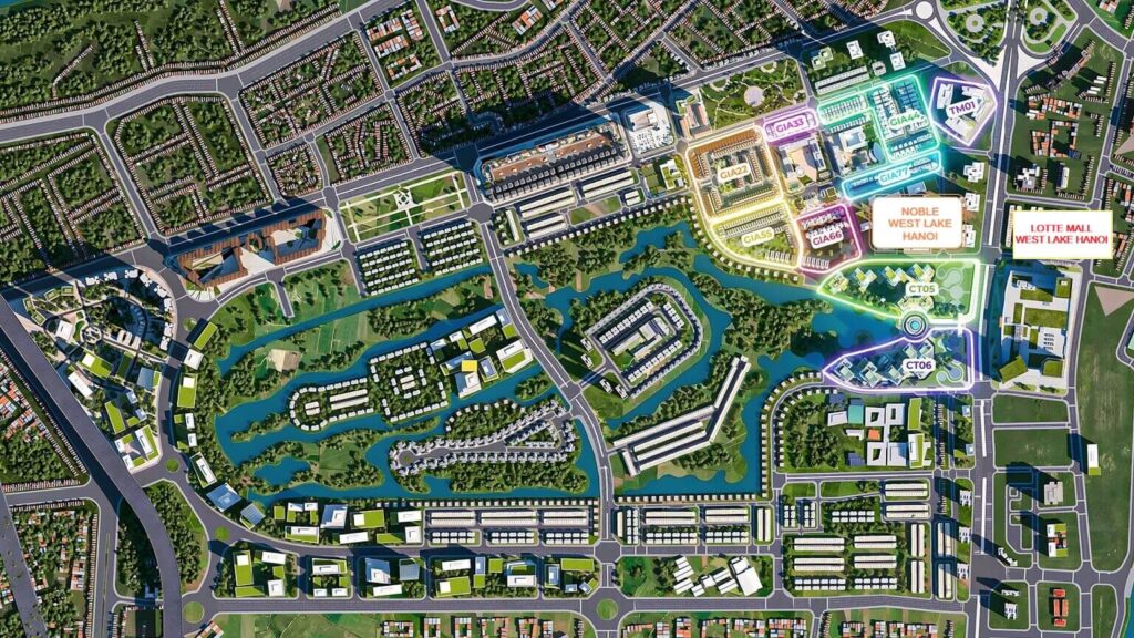 Vị trí Noble West Lake Hanoi và tọa độ vàng kết nối thịnh vượng tại trung tâm Tây Hồ