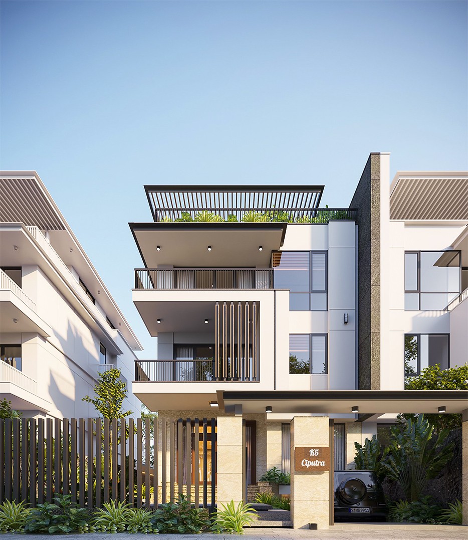 Thiết kế biệt thự Central Park Ciputra 