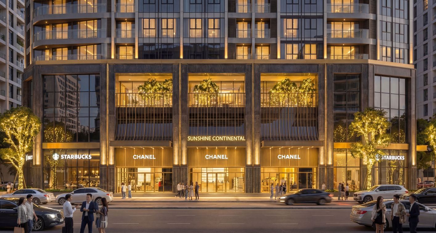 Thiết kế Sunshine Continental Trần Bình và sự kết hợp hoàn hảo giữa nghệ thuật vị lai và kiến trúc xanh