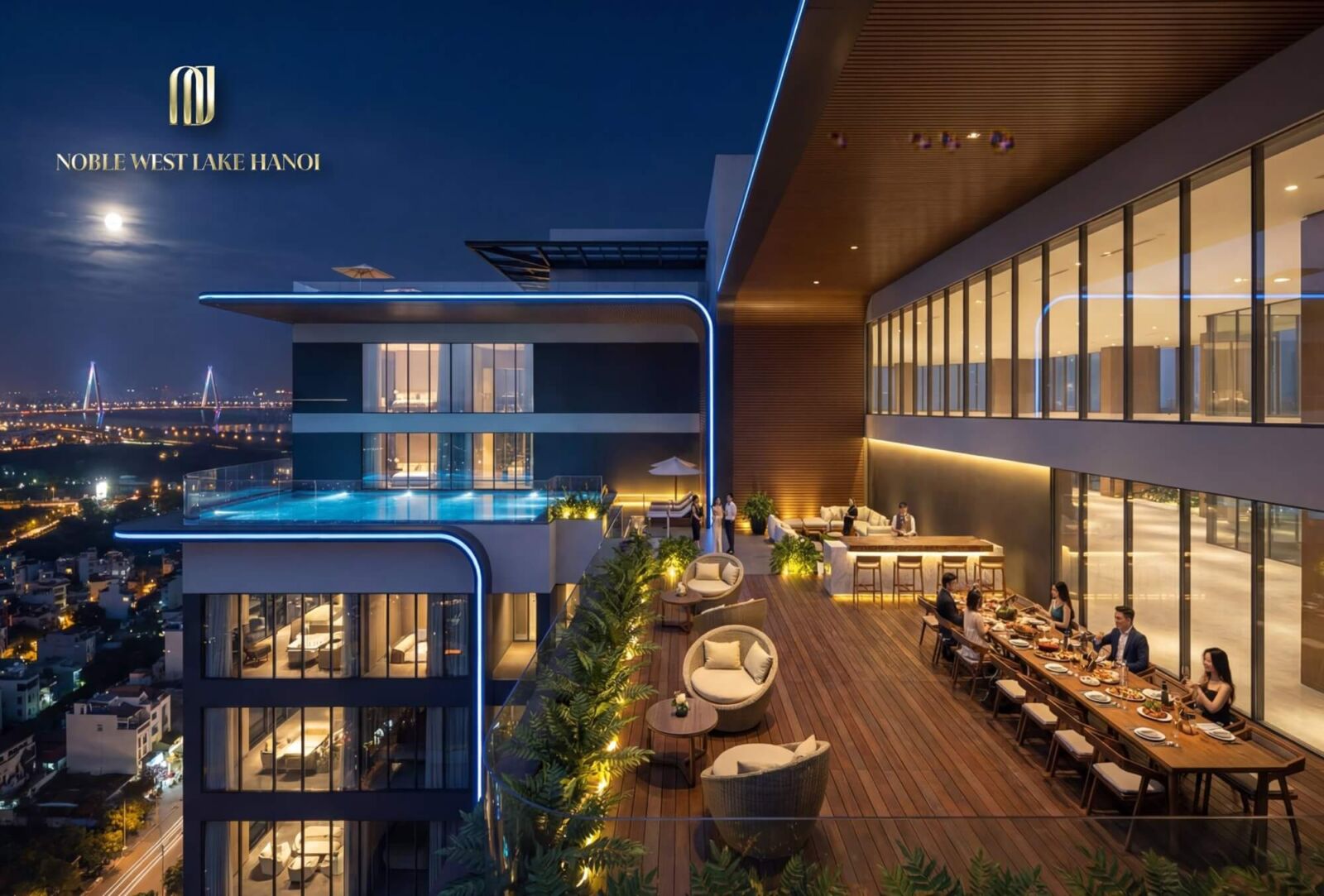 Phí quản lý vận hành Noble West Lake Hanoi và tiêu chuẩn dịch vụ đặc quyền tại Ciputra